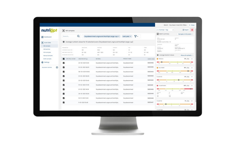 NutriOpt offers reports on the nutritional profiles