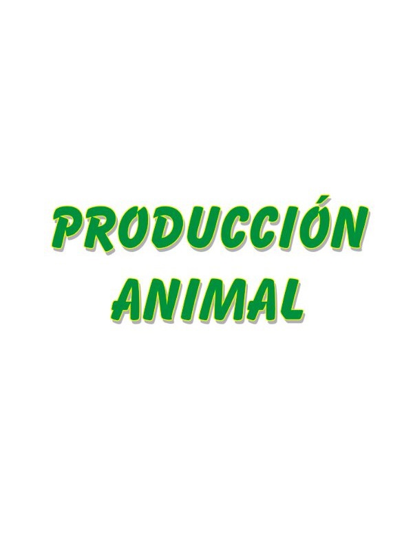 Producción Animal