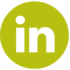 LinkedIn logo in green